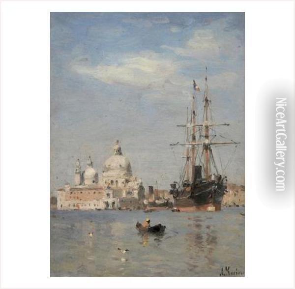 Venise, La Salute Oil Painting - Amedee Rosier