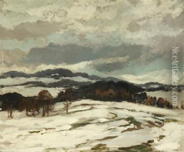 Early Spring Oil Painting - Gustav Macoun