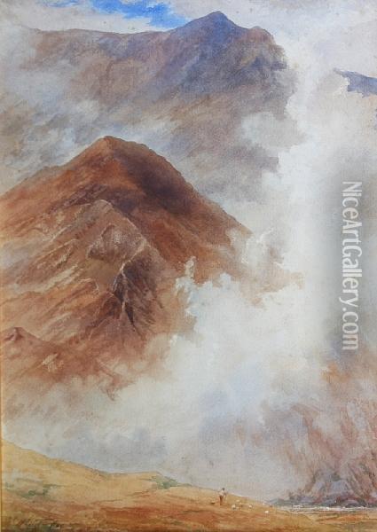 The Carnedd Dafydd Oil Painting - Charles T. Cox