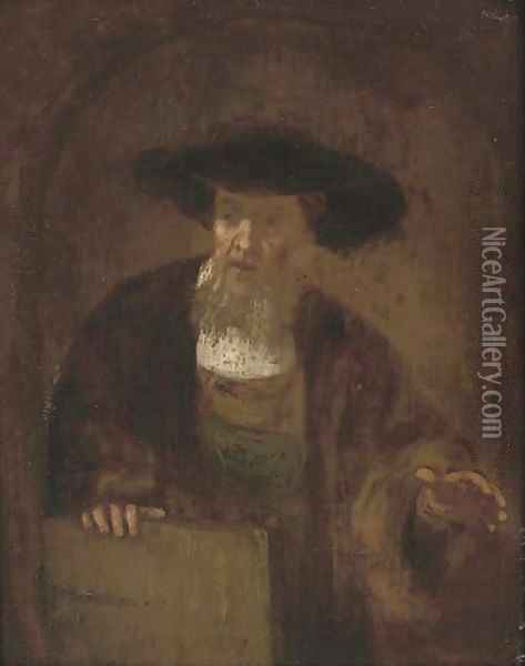 Portrait of an old man Oil Painting - Rembrandt Van Rijn