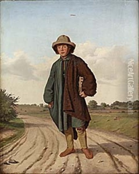 Rattfangaren Oil Painting - Johannes V. Jensen