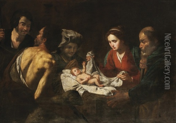 L'adoration Des Bergers Oil Painting -  Caravaggio