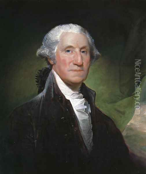 George Washington (The Gibbs-Channing-Avery Portrait) Oil Painting - Gilbert Stuart