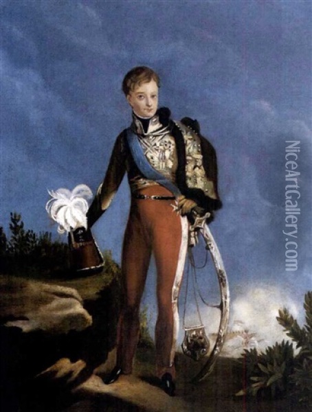 Napoleon Bonaparte Ii, Herzog Von Reichstadt Oil Painting - Joseph Charles Francois