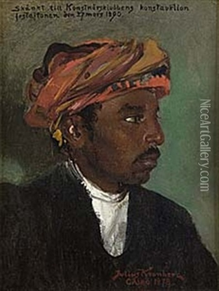 Egyptier Oil Painting - Julius Johann Ferdinand Kronberg