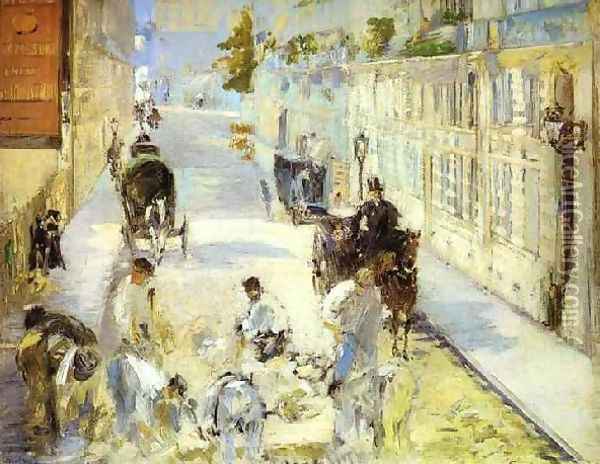 The Road Menders Rue De Berne Oil Painting - Edouard Manet