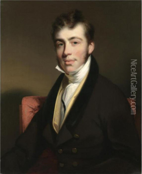 Portrait Of A Gentleman Oil Painting - George Chinnery