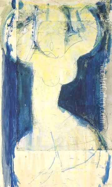 La grande caryatide Oil Painting - Amedeo Modigliani