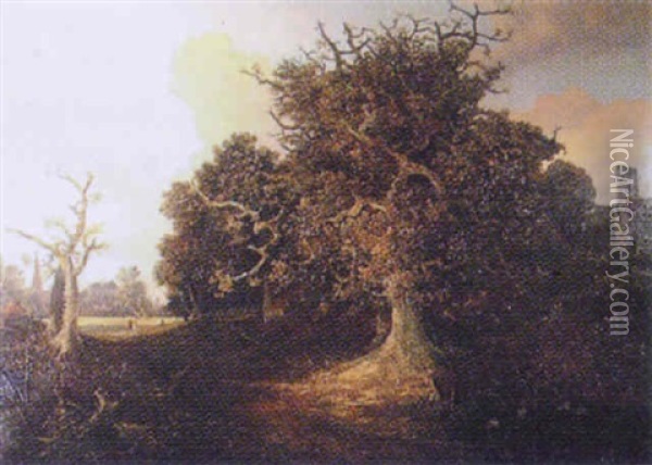 A View Near Norwich Oil Painting - Joseph Paul