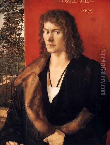Portrait Of Oswald Krel Oil Painting - Albrecht Durer