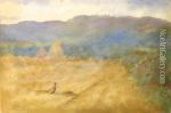 Near Shingle Beds - Pitlochory Oil Painting - Archibald Thorburn