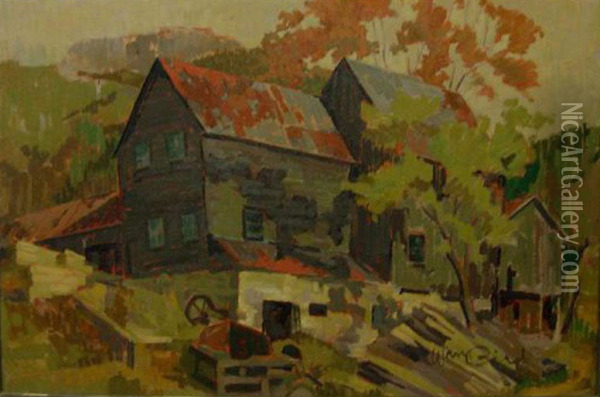 The Old Mill Oil Painting - William Baird