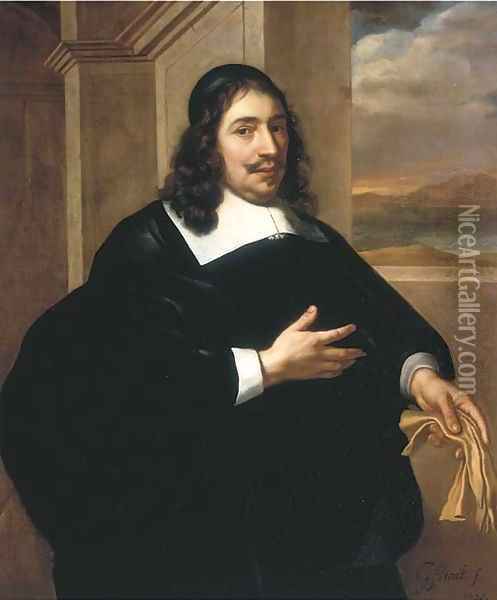 Portrait of a nobleman Oil Painting - Govert Teunisz. Flinck