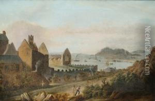 A View Of Howth, County Dublin Oil Painting - George Petrie