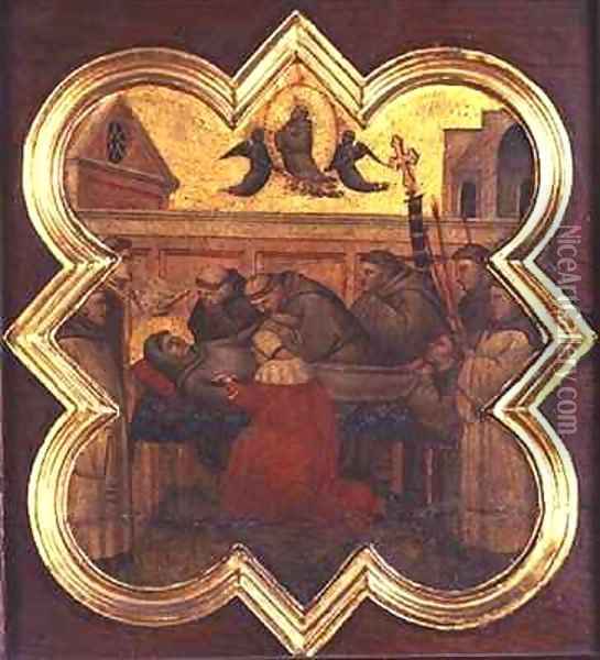 The Death of St Francis Oil Painting - Taddeo Gaddi