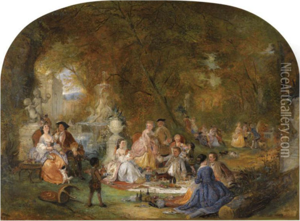 The Picnic Oil Painting - Henry Andrews