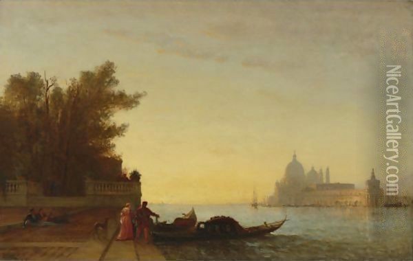 Venetian Scene 3 Oil Painting - Felix Ziem
