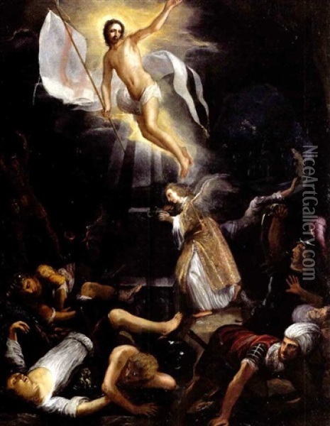 La Resurrection Oil Painting - Adam Elsheimer