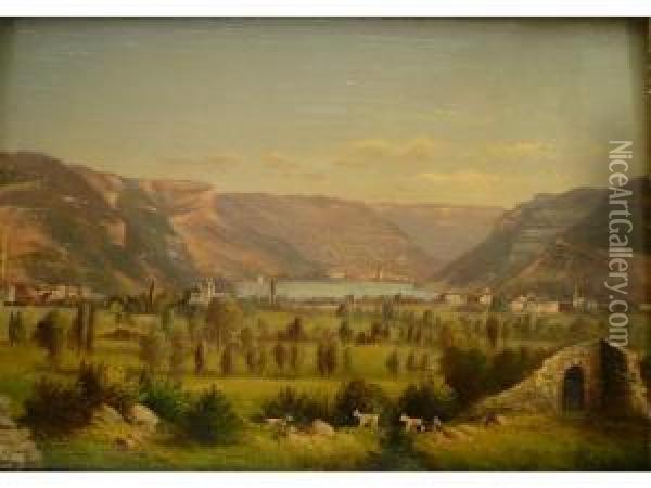 Vallee Autrichienne Oil Painting - Hubert Sattler