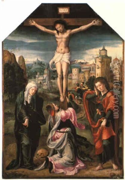 Die Kreuzigung Christi Oil Painting - Pieter Coecke van Aelst the Elder