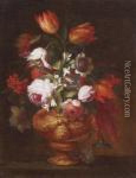 Blumenstillleben Oil Painting - Abraham Brueghel