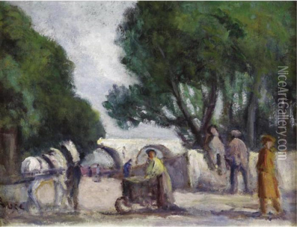 Quai De Seine Oil Painting - Maximilien Luce
