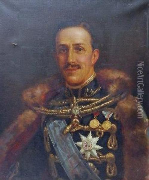 Portrait Of A Nobleman Oil Painting - Leon Sprinck