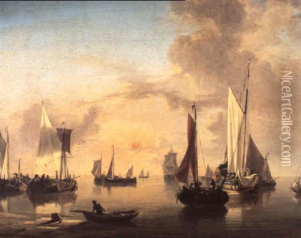The Queen's Barge Oil Painting - Jan van Os