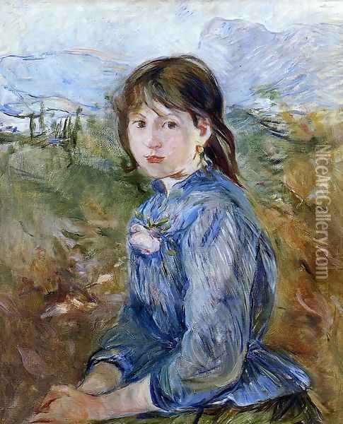 The Little Girl From Nice 1888-89 Oil Painting - Berthe Morisot