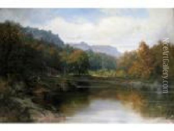 Otter's Pool, Near Bettws-y-coed Oil Painting - Samuel Lawson Booth