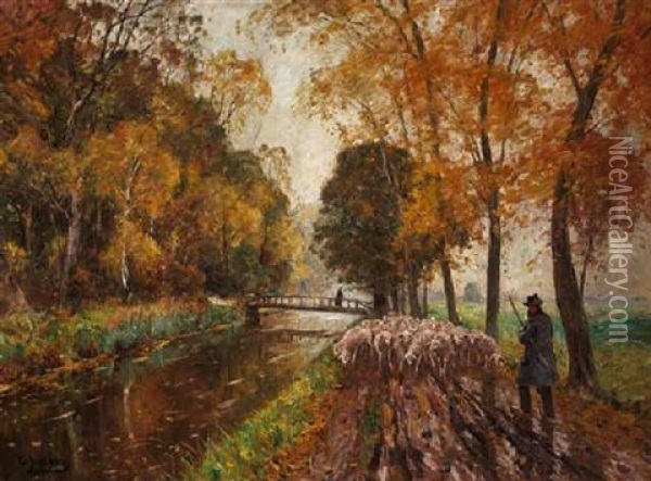Goldener Herbst Oil Painting - Olof August Andreas Jernberg