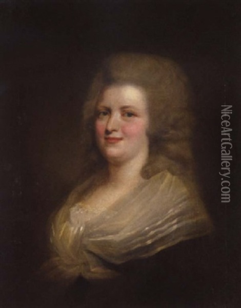 Portrait Of Marie Clothilde De Savoie Oil Painting - Johann Ernst Heinsius