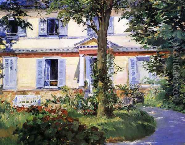 The House at Rueil Oil Painting - Edouard Manet