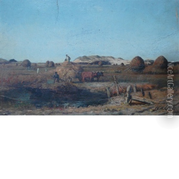 Great Marshes, West Barnstable Oil Painting - Winckworth Allan Gay