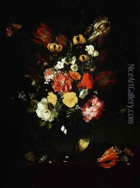 Vase of Flowers Oil Painting - Adriaen Pietersz. Van De Venne