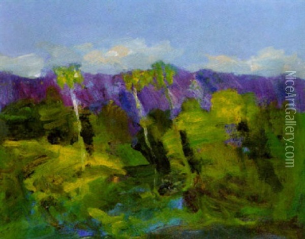 Skogslandskap Oil Painting - Karl Isakson