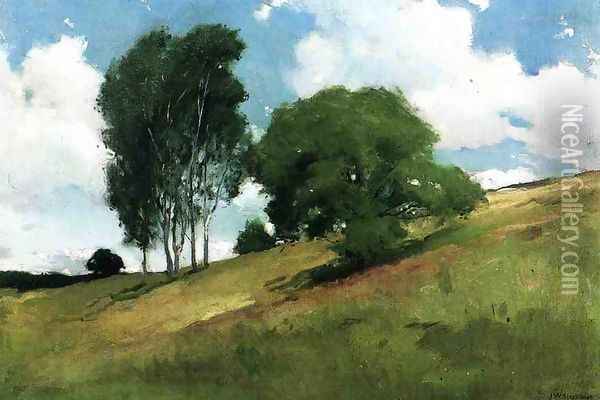 Landscape Painted At Cornish New Hampshire Oil Painting - John White Alexander