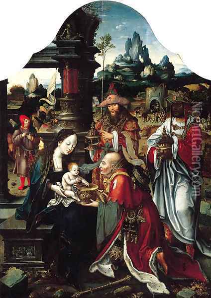 The Adoration of the Magi Oil Painting - Jan van Dornicke