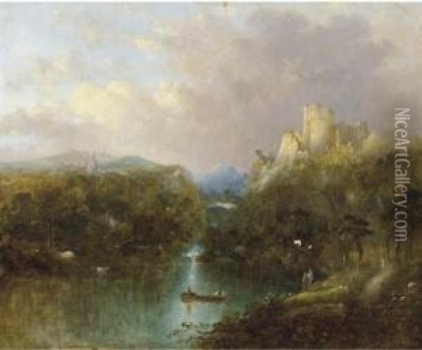 Near Aix-la-chapelle Oil Painting - William Henry Crome