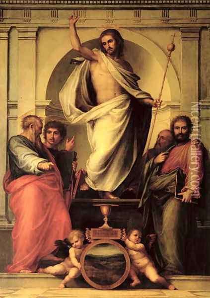 Resurrection of Christ Oil Painting - Fra Bartolommeo della Porta