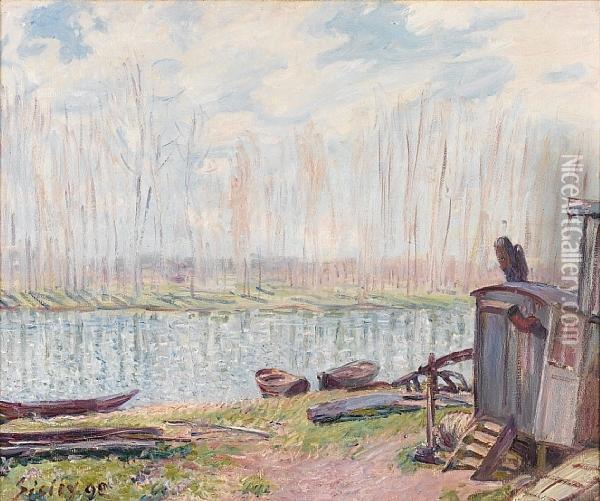 Bords Du Loing Oil Painting - Alfred Sisley