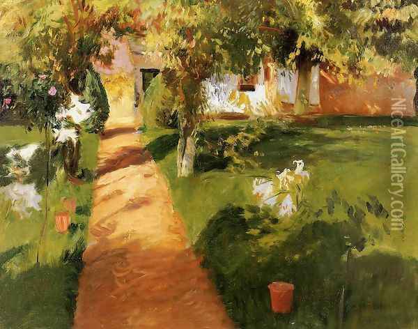 Millet's Garden Oil Painting - John Singer Sargent