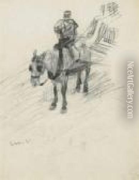 Paard En Kar Oil Painting - James Ensor