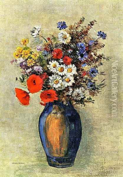 Vase Of Flowers5 Oil Painting - Odilon Redon