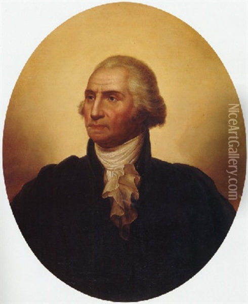 Portait Of George Washington Oil Painting - Rembrandt Peale