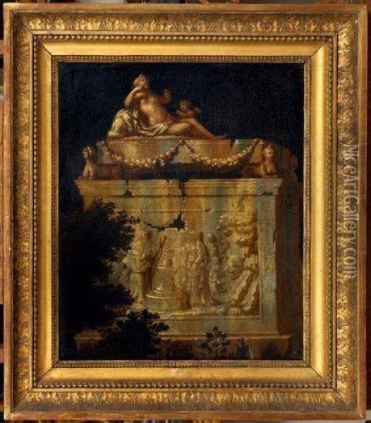 Tombeau Antique Oil Painting - Jean-Francois Millet
