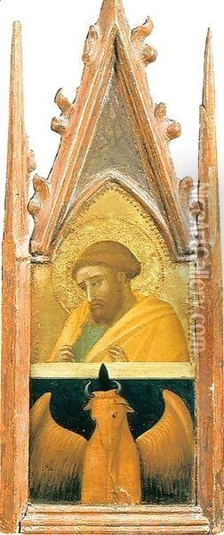 Saint Luke the Evangelist Oil Painting - Pietro Lorenzetti