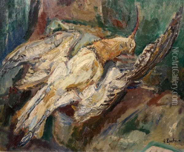 Nature Morte A L'oiseau Oil Painting - Henri Epstein