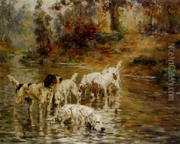 The Cooling Stream Oil Painting - Percival Leonard Rosseau