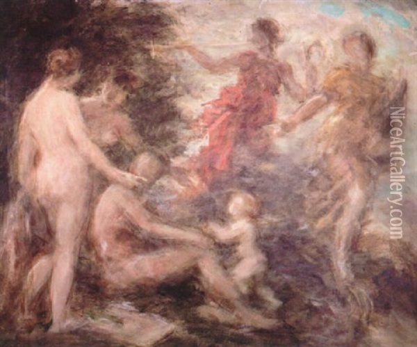 La Gloire Ou Le Voyageur Oil Painting - Henri Fantin-Latour